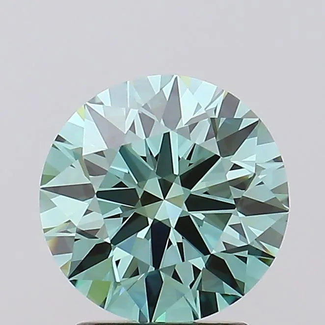 2.38ct Round Lab Grown Diamond (Colour Fancy Vivid Green, Clarity IF, Cut ID, IGI Certified)