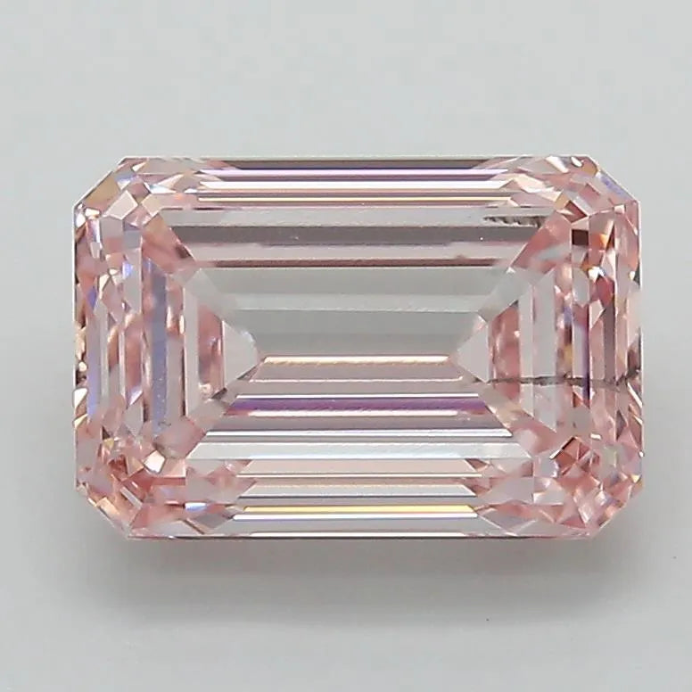 2.39ct Emerald Lab Grown Diamond (Colour Fancy Pink, Clarity SI1, IGI Certified)