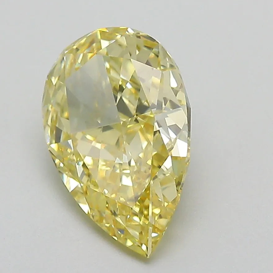2.39ct Pear Lab Grown Diamond (Colour Fancy Intense Yellow, Clarity VVS2, IGI Certified)