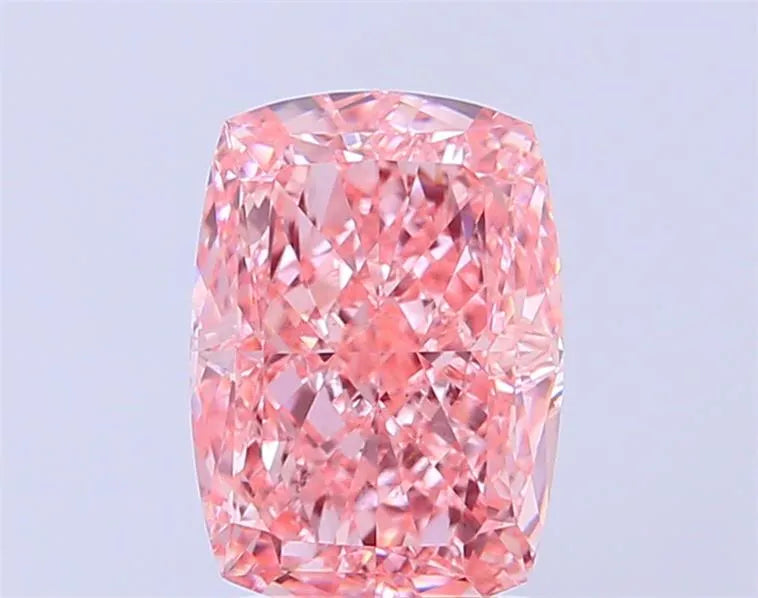 2.40ct Cushion modified Lab Grown Diamond (Colour Fancy Vivid Pink, Clarity VS1, IGI Certified)