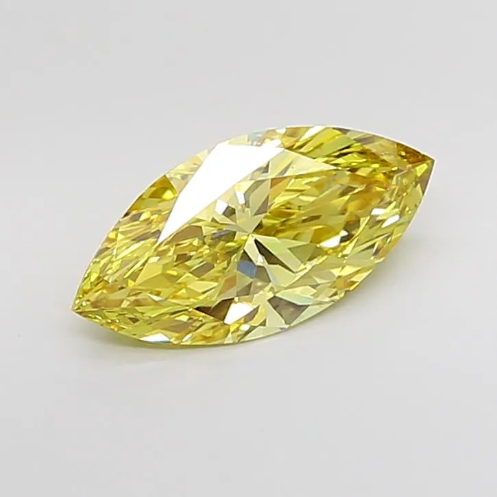 2.40ct Marquise Lab Grown Diamond (Colour Fancy Intense Yellow, Clarity VS1, IGI Certified)