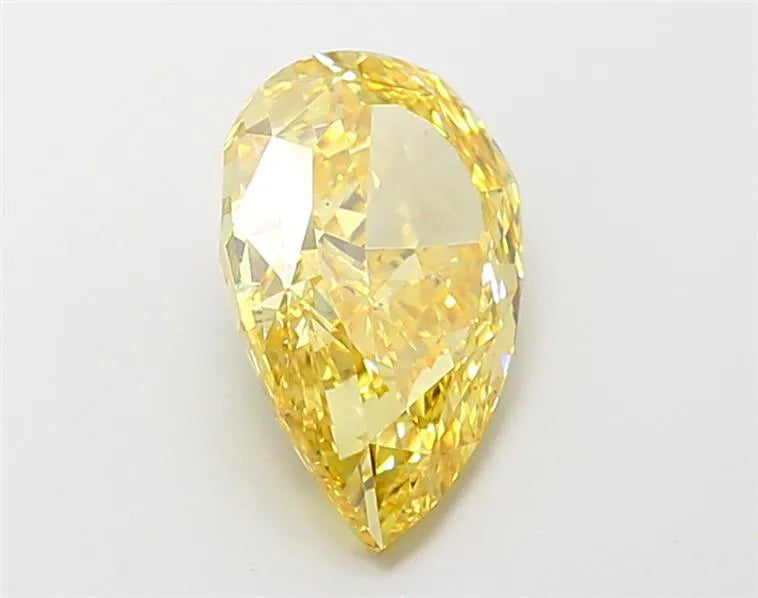 2.40ct Pear Lab Grown Diamond (Colour Fancy Intense Yellow, Clarity VS2, IGI Certified)