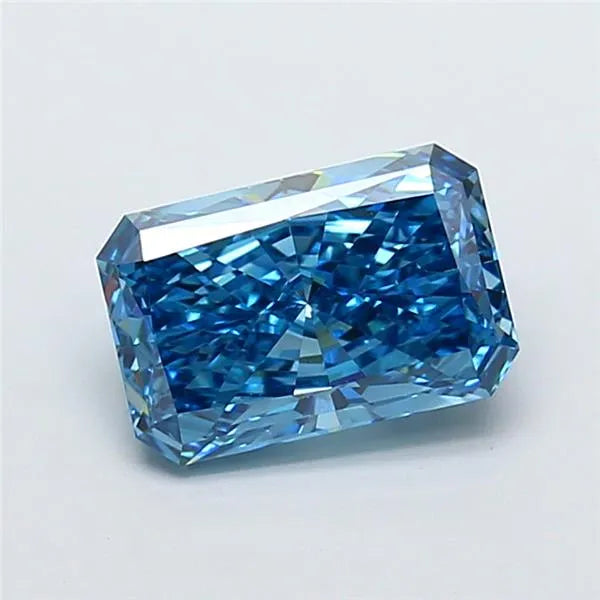 2.40ct Radiant Lab Grown Diamond (Colour Fancy Vivid Blue, Clarity VS1, IGI Certified)