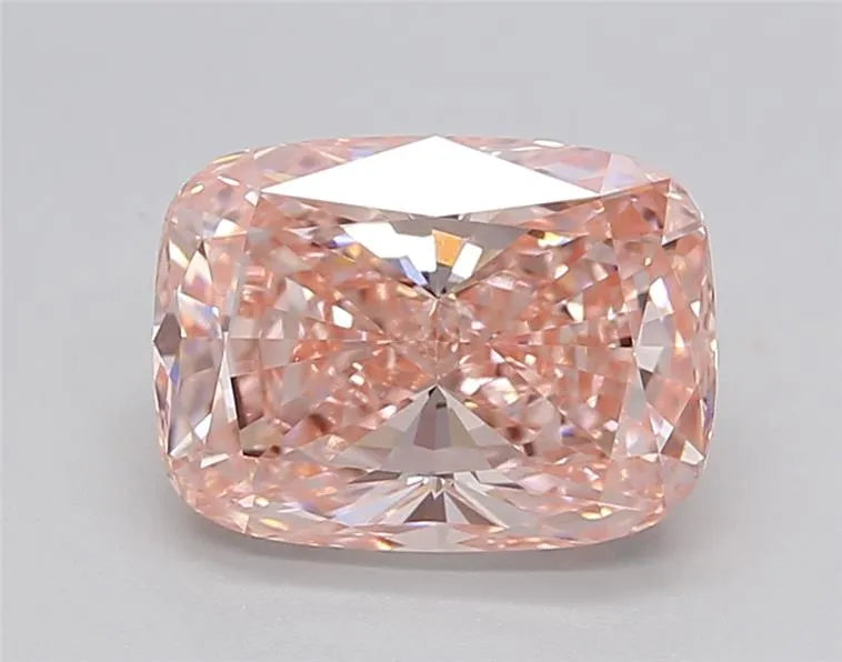 2.41ct Cushion brilliant Lab Grown Diamond (Colour Fancy Pink, Clarity VS1, Cut GD, IGI Certified)