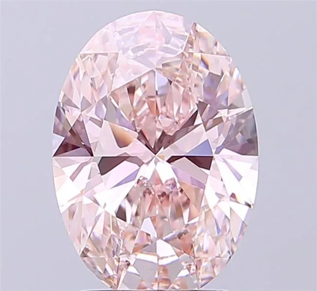 2.41ct Oval Lab Grown Diamond (Colour Fancy Light Pink, Clarity VVS2, IGI Certified)