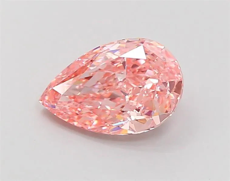 2.41ct Pear Lab Grown Diamond (Colour Fancy Vivid Pink, Clarity VS1, IGI Certified)