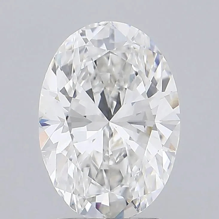 2.42ct Oval Lab Grown Diamond (Colour F, Clarity VVS2, IGI Certified)