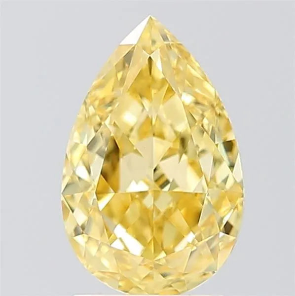 2.42ct Pear Lab Grown Diamond (Colour Fancy Intense Yellow, Clarity VVS2, IGI Certified)