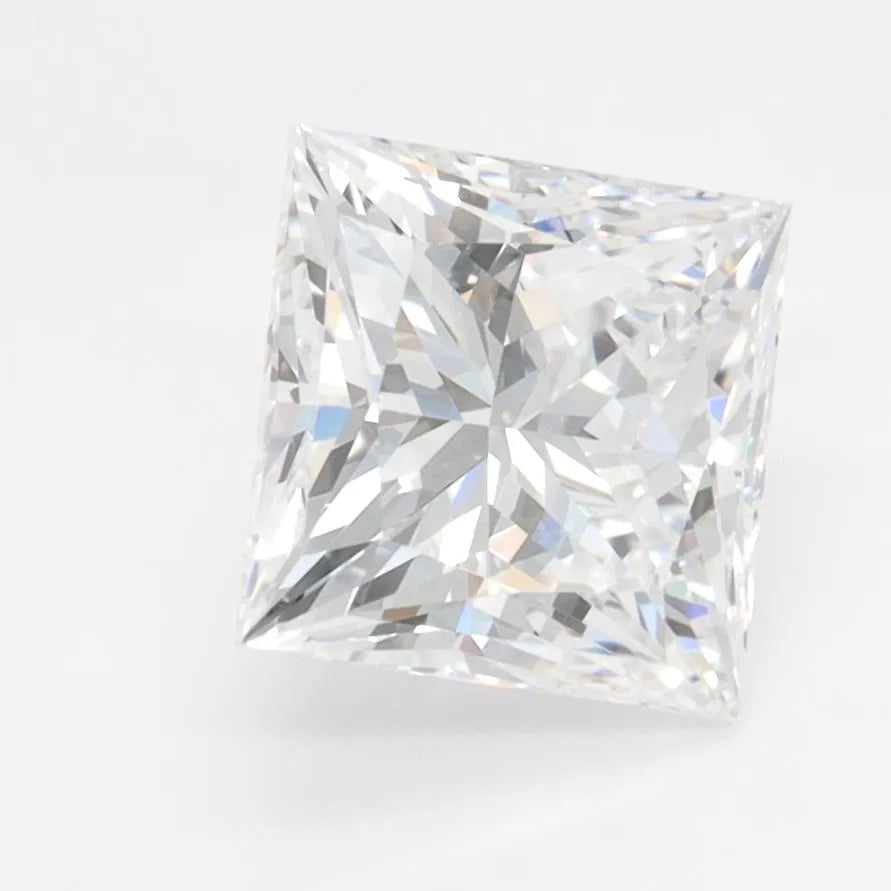 2.42ct Princess Lab Grown Diamond (Colour D, Clarity IF, IGI Certified)