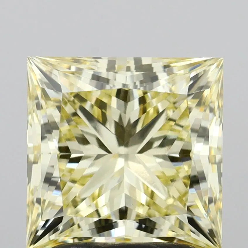 2.42ct Princess Lab Grown Diamond (Colour Fancy Yellow, Clarity VVS2, IGI Certified)