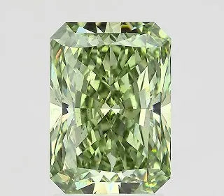 2.42ct Radiant Lab Grown Diamond (Colour Fancy Vivid Green, Clarity VS2, IGI Certified)