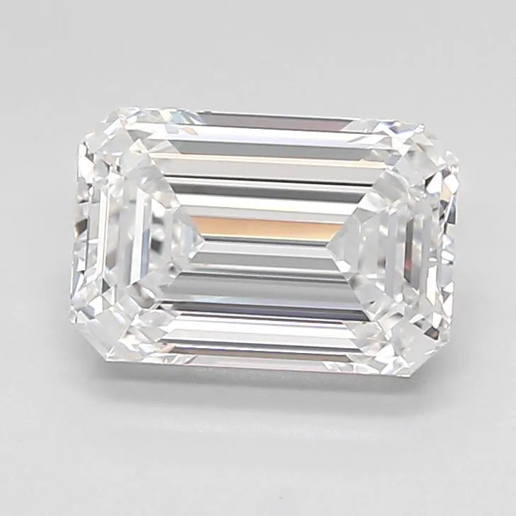 2.43ct Emerald Lab Grown Diamond (Colour D, Clarity FL, Cut EX, IGI Certified)