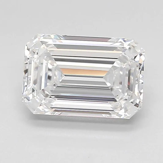 2.43ct Emerald Lab Grown Diamond (Colour D, Clarity FL, Cut EX, IGI Certified)
