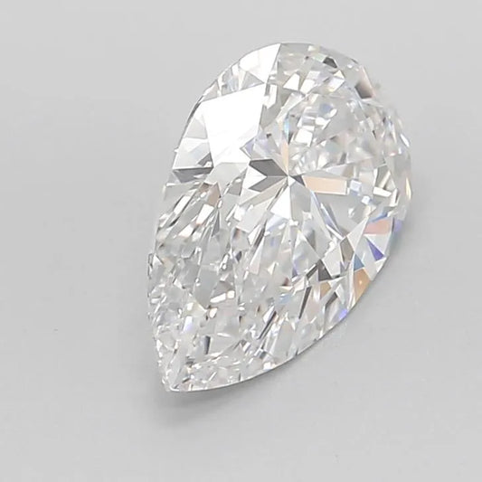 2.43ct Pear Lab Grown Diamond (Colour D, Clarity IF, Cut EX, IGI Certified)