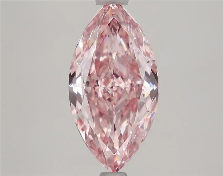 2.44ct Marquise Lab Grown Diamond (Colour Fancy Vivid Pink, Clarity VVS2, IGI Certified)