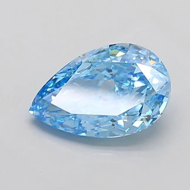 2.44ct Pear Lab Grown Diamond (Colour Fancy Vivid Blue, Clarity VVS2, IGI Certified)