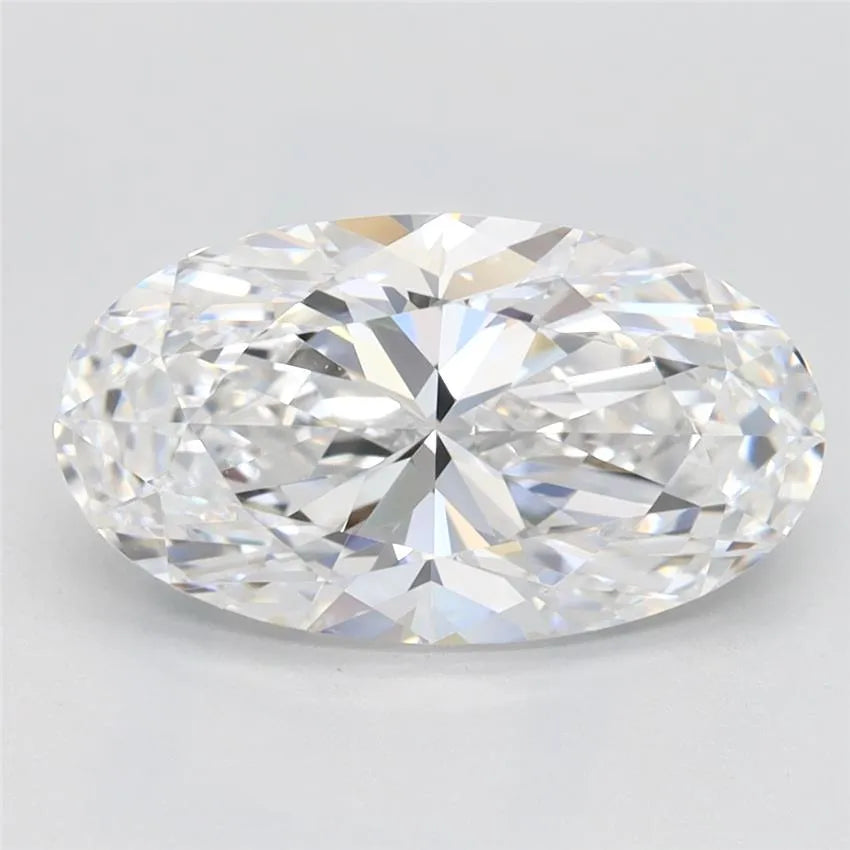 2.46ct Oval Lab Grown Diamond (Colour D, Clarity IF, IGI Certified)