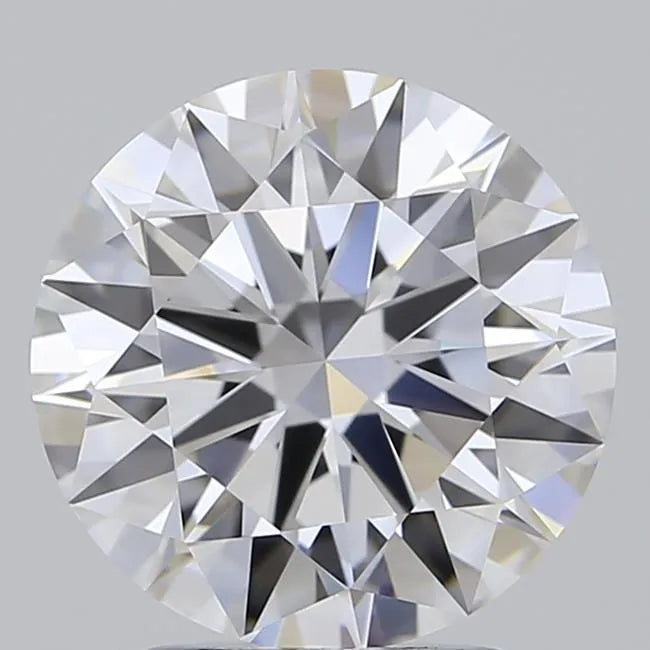 2.46ct Round Lab Grown Diamond (Colour D, Clarity IF, Cut ID, IGI Certified)