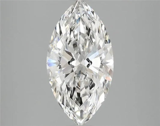 2.47ct Marquise Lab Grown Diamond (Colour F, Clarity VVS1, IGI Certified)