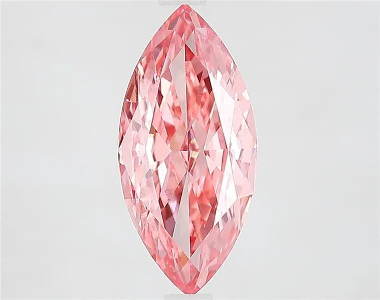 2.47ct Marquise Lab Grown Diamond (Colour Fancy Vivid Pink, Clarity VVS2, IGI Certified)