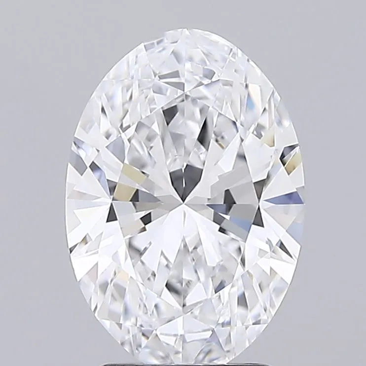 2.47ct Oval Lab Grown Diamond (Colour D, Clarity IF, IGI Certified)