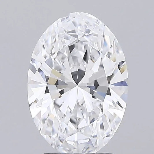 2.47ct Oval Lab Grown Diamond (Colour D, Clarity IF, IGI Certified)