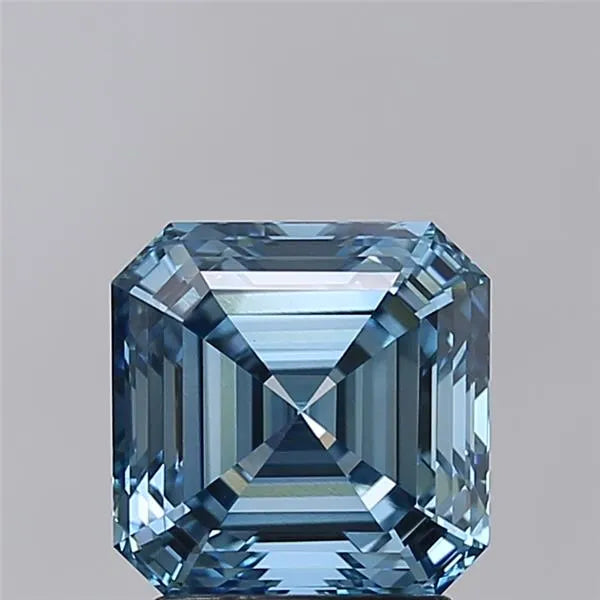 2.48ct Asscher Lab Grown Diamond (Colour Fancy Vivid Blue, Clarity VVS2, IGI Certified)