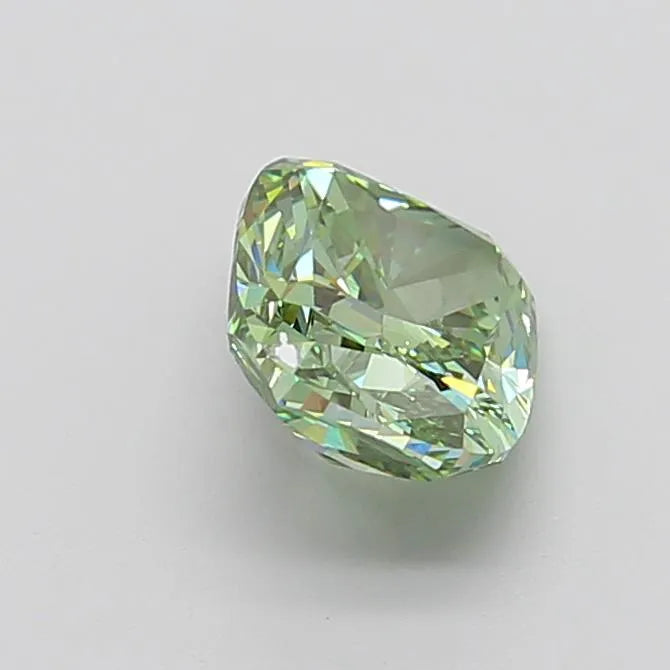 2.48ct Cushion modified Lab Grown Diamond (Colour Fancy Vivid Green, Clarity VVS2, IGI Certified)
