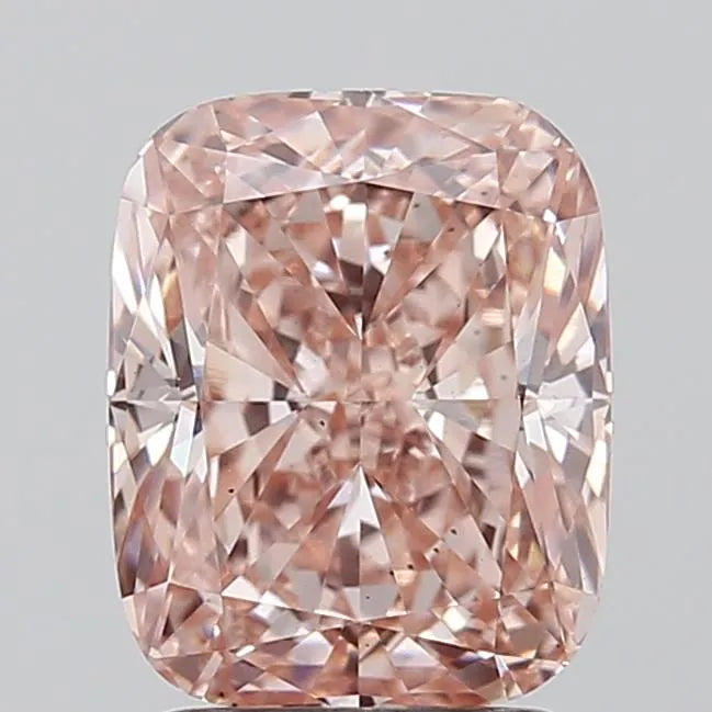 2.49ct Cushion modified Lab Grown Diamond (Colour Fancy Intense Pink, Clarity VS2, IGI Certified)