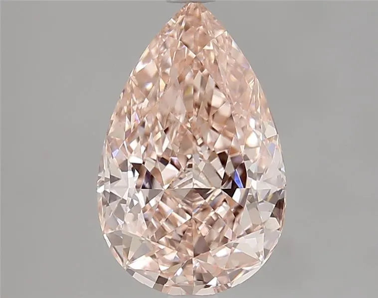 2.49ct Pear Lab Grown Diamond (Colour Fancy Vivid Pink, Clarity VVS2, IGI Certified)