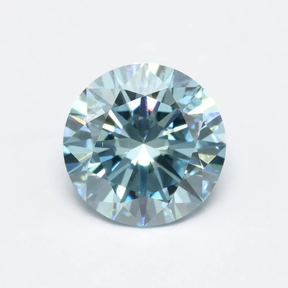 2.49ct Round Lab Grown Diamond (Colour Fancy Vivid Blue, Clarity VS1, Cut EX, IGI Certified)