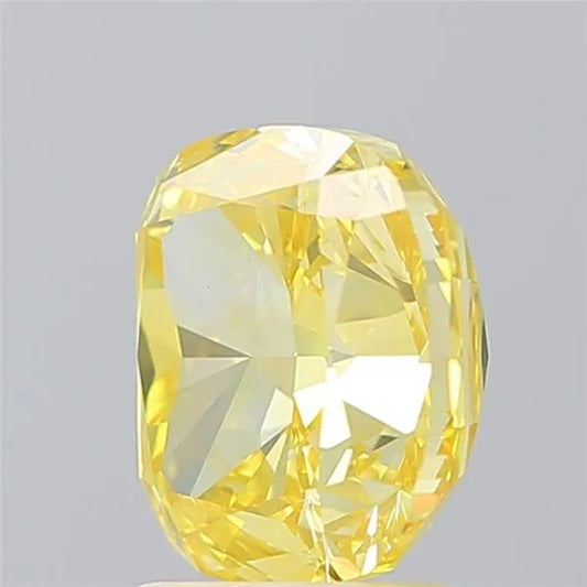 2.50ct Cushion brilliant Lab Grown Diamond (Colour Fancy Vivid Yellow, Clarity VS1, IGI Certified)