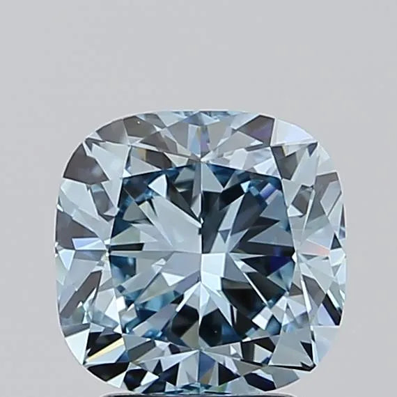 2.50ct Cushion modified Lab Grown Diamond (Colour Fancy Intense Blue, Clarity VVS1, IGI Certified)
