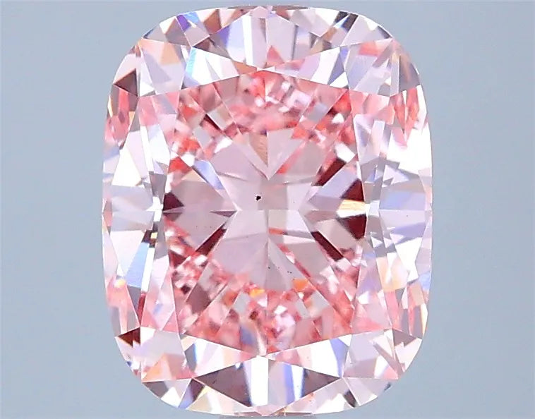 2.50ct Cushion modified Lab Grown Diamond (Colour Fancy Intense Pink, Clarity VS1, IGI Certified)