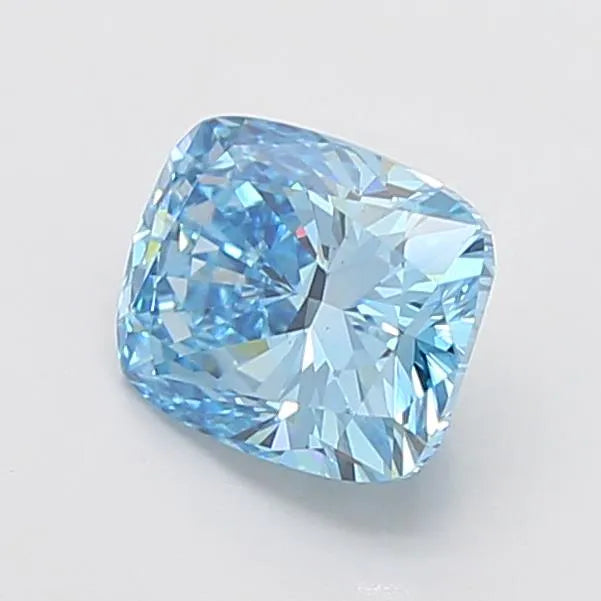 2.50ct Cushion modified Lab Grown Diamond (Colour Fancy Vivid Blue, Clarity VS2, IGI Certified)