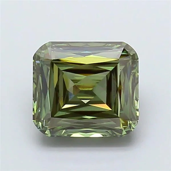 2.50ct Cushion modified Lab Grown Diamond (Colour Fancy Vivid Green, Clarity VS1, IGI Certified)