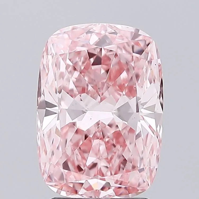 2.50ct Cushion modified Lab Grown Diamond (Colour Fancy Vivid Pink, Clarity VS2, IGI Certified)