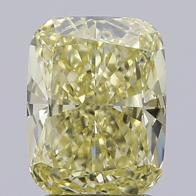 2.50ct Cushion modified Lab Grown Diamond (Colour Fancy Yellow, Clarity VS1, IGI Certified)
