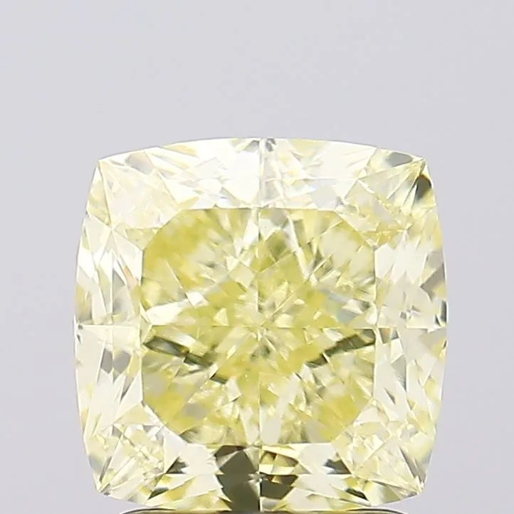 2.50ct Cushion modified Lab Grown Diamond (Colour Fancy Yellow, Clarity VVS2, IGI Certified)