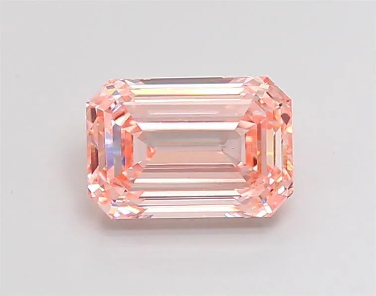 2.50ct Emerald Lab Grown Diamond (Colour Fancy Intense Pink, Clarity VS1, IGI Certified)