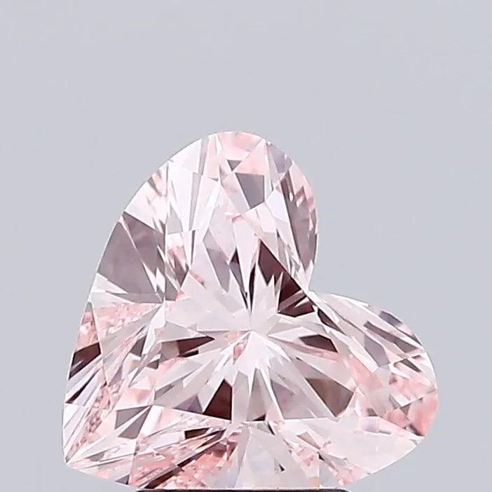 2.50ct Heart Lab Grown Diamond (Colour Fancy Intense Pink, Clarity VVS2, IGI Certified)