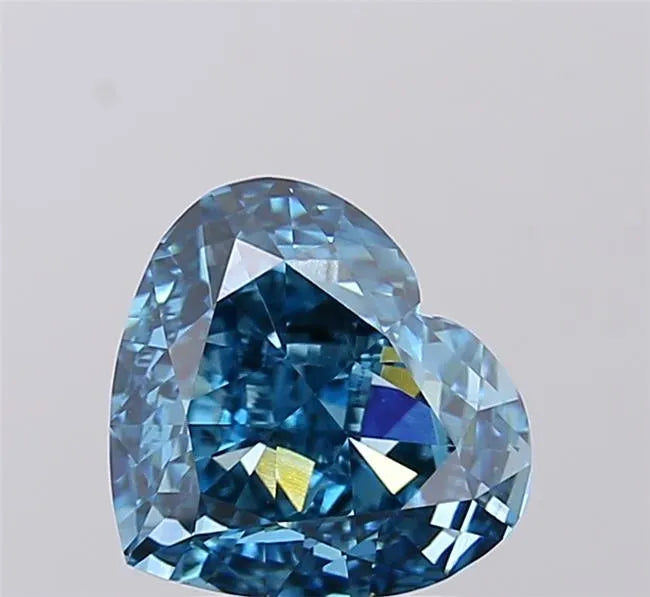 2.50ct Heart Lab Grown Diamond (Colour Fancy Vivid Blue, Clarity VVS2, IGI Certified)