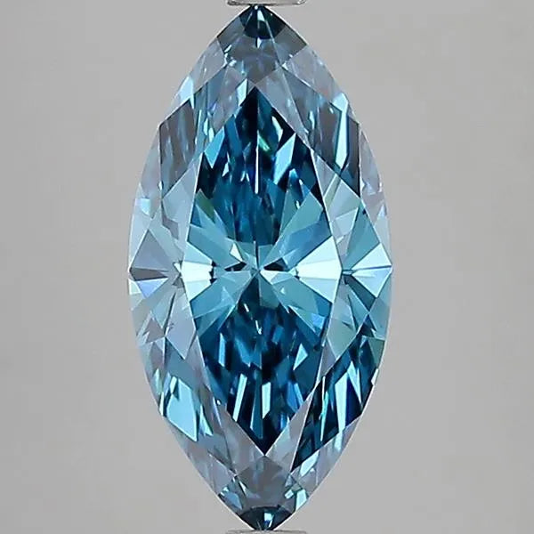 2.50ct Marquise Lab Grown Diamond (Colour Fancy Vivid Blue, Clarity VVS2, IGI Certified)