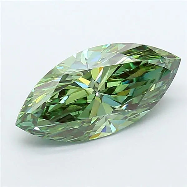 2.50ct Marquise Lab Grown Diamond (Colour Fancy Vivid Green, Clarity VS2, IGI Certified)