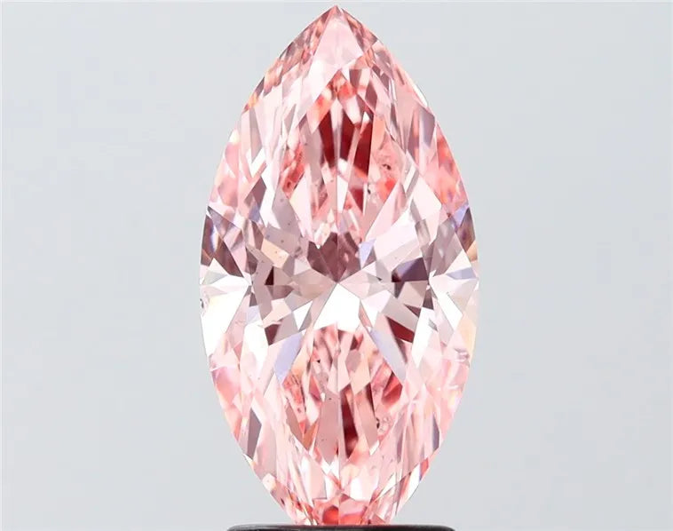 2.50ct Marquise Lab Grown Diamond (Colour Fancy Vivid Pink, Clarity SI1, IGI Certified)