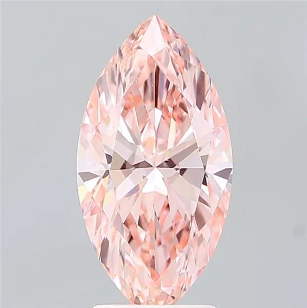 2.50ct Marquise Lab Grown Diamond (Colour Fancy Vivid Pink, Clarity VS2, IGI Certified)