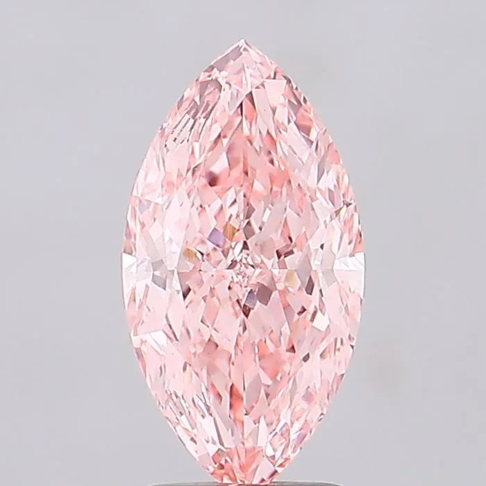 2.50ct Marquise Lab Grown Diamond (Colour Fancy Vivid Pink, Clarity VVS2, IGI Certified)