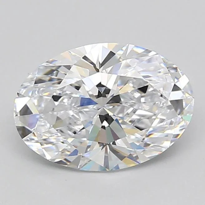 2.50ct Oval Lab Grown Diamond (Colour D, Clarity FL, IGI Certified)