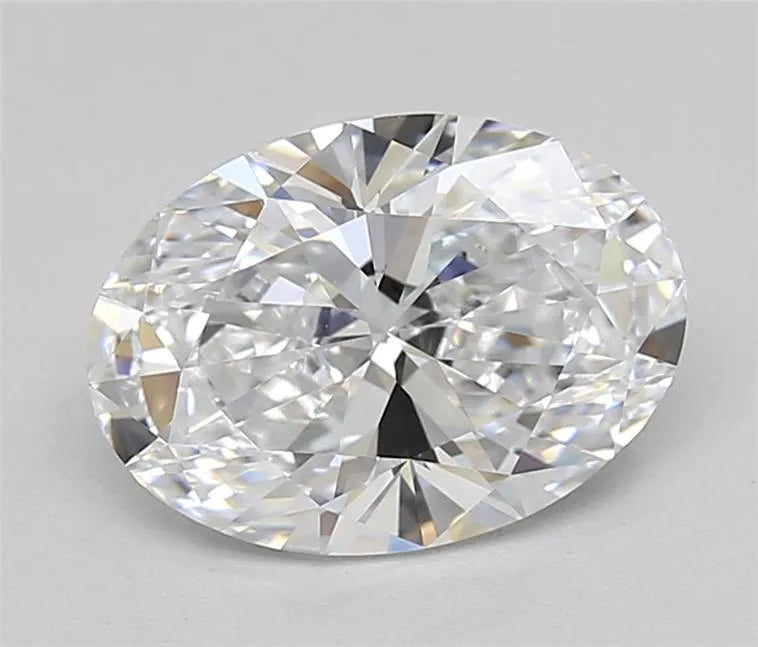 2.50ct Oval Lab Grown Diamond (Colour D, Clarity FL, IGI Certified)