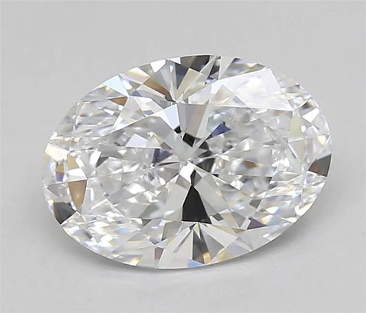 2.50ct Oval Lab Grown Diamond (Colour D, Clarity FL, IGI Certified)
